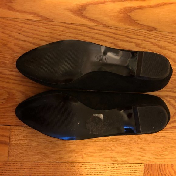 LOVE Flats by Town Shoes Black Suede - Picture 8 of 9